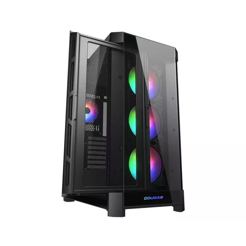 Arvuti korpus COUGAR Gaming CGR-5AD1B-RGB Midi Tower Must