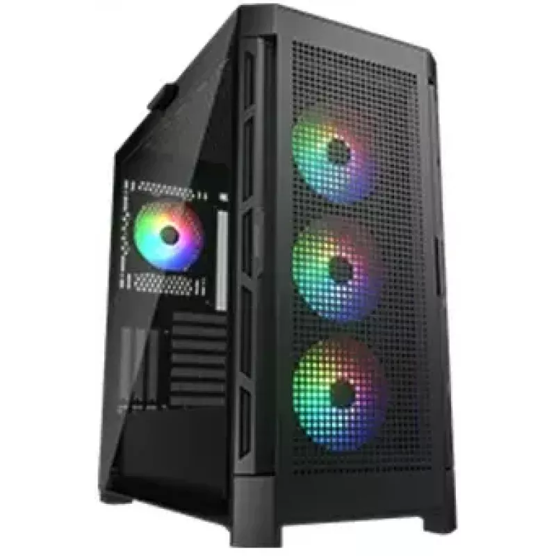 Arvuti korpus COUGAR Gaming CGR-5AD1B-RGB Midi Tower Must