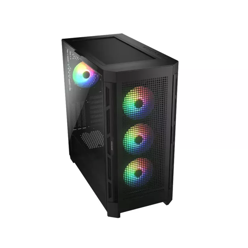 Arvuti korpus COUGAR Gaming CGR-5AD1B-RGB Midi Tower Must