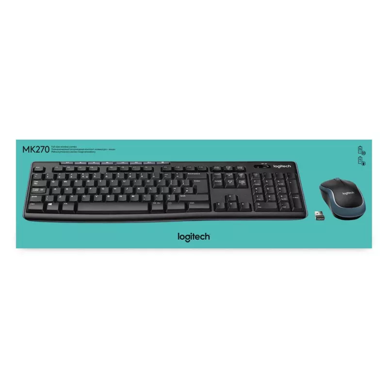 LOGITECH Wireless Desktop Mk270 - Azerty Belgia
