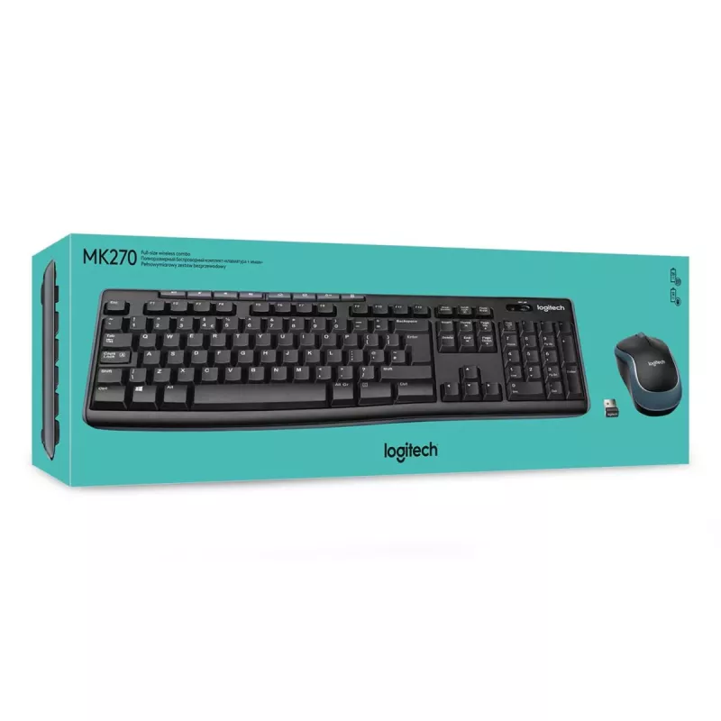 LOGITECH Wireless Desktop Mk270 - Azerty Belgia
