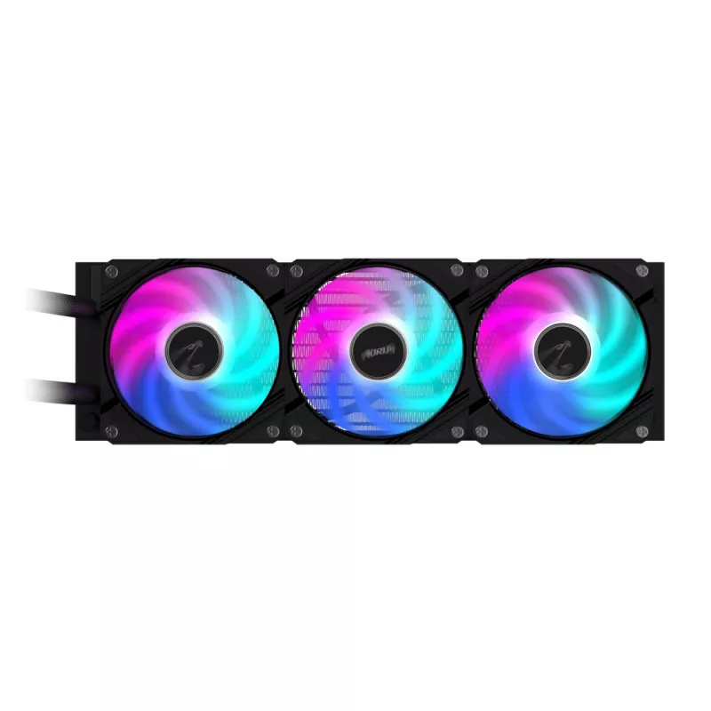 GIGABYTE AORUS WATERFORCE II 360 AIO vedelik CPU jahuti - 3x120mm ARGB ventilaatorit, libistatav blokeerimismehhanism, DAISY-CHAIN, Intel LGA 1851 ja AMD AM5 ühilduv