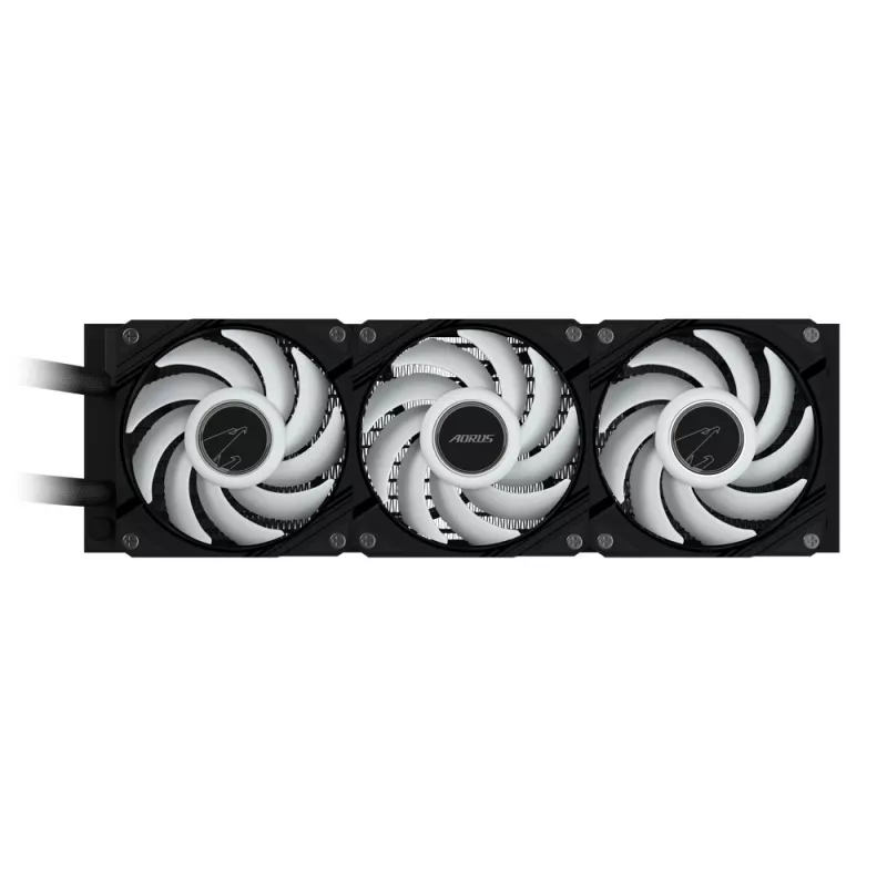 GIGABYTE AORUS WATERFORCE II 360 AIO vedelik CPU jahuti - 3x120mm ARGB ventilaatorit, libistatav blokeerimismehhanism, DAISY-CHAIN, Intel LGA 1851 ja AMD AM5 ühilduv