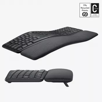 LOGITECH Ergo K860 - Juhtmeta poolitatud klaviatuur Graphite Qwerty US/rahvusvaheline