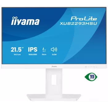 iiyama ProLite XUB2293HSU-W7 arvutimonitor 54,6 cm (21,5 tolli) 1920 x 1080 pikslit Full HD LED Valge