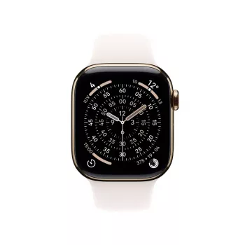 APPLE Watch Series 11 GPS + Cellular 42mm kuldne titaanist korpus koos heleroosa spordirihmaga M/L