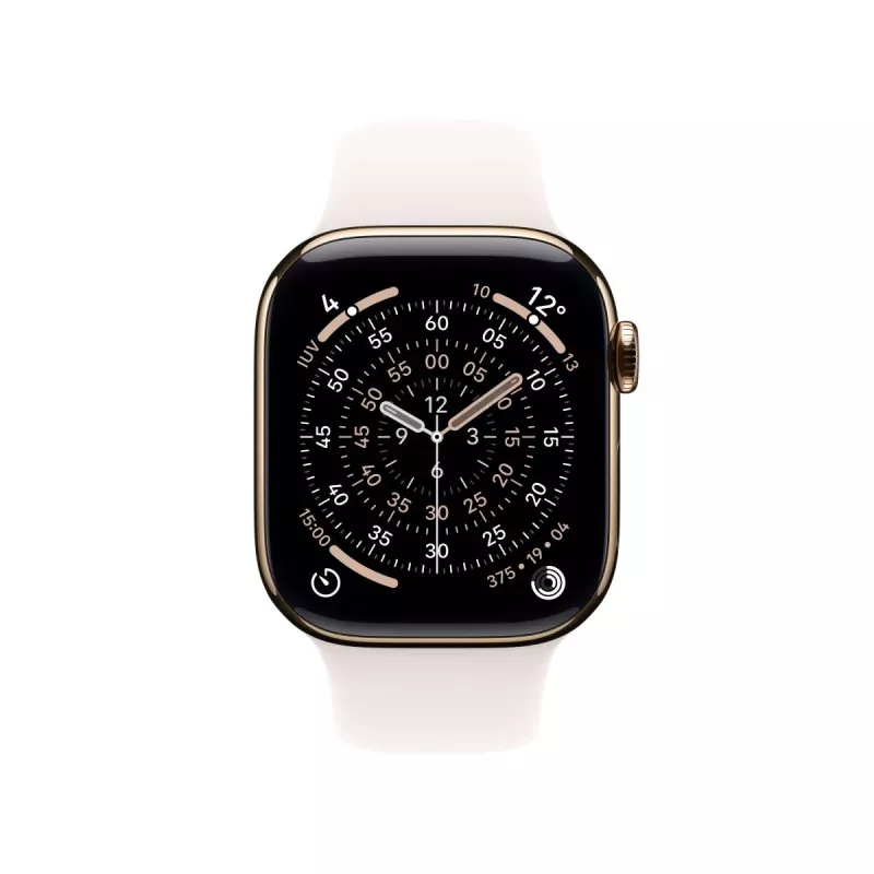 APPLE Watch Series 11 GPS + Cellular 46mm kuldne titaanist korpus heleroosa spordirihmaga S/M