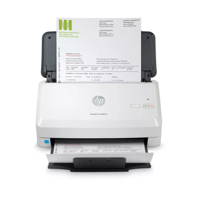 HP Scanjet Pro 3000 s4 lehtedega skanner 600 x 600 DPI A4 must, valge