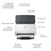 HP Scanjet Pro 3000 s4 lehtedega skanner 600 x 600 DPI A4 must, valge