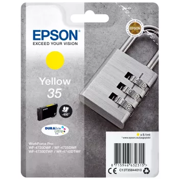 Epson Padlock Singlepack kollane 35 DURABrite Ultra Ink