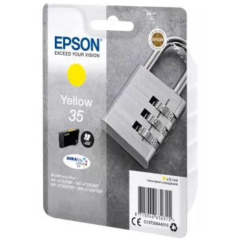 Epson Padlock Singlepack kollane 35 DURABrite Ultra Ink