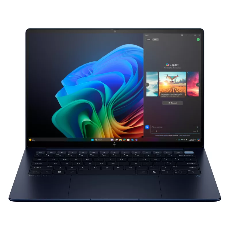 HP EliteBook Ultra G1i Next Gen AI PC Wolf Pro Security Edition Copilot+ PC Intel Core Ultra 7 258V Sülearvuti 35,6 cm (14 tolli) Puuteekraan 2.8K 32 GB LPDDR5x-SDRAM Wi-Fi 7 (802.11be) Windows 11 Pro Sinine