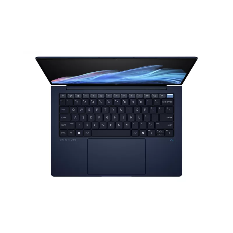 HP EliteBook Ultra G1i Next Gen AI PC Wolf Pro Security Edition Copilot+ PC Intel Core Ultra 7 258V Sülearvuti 35,6 cm (14 tolli) Puuteekraan 2.8K 32 GB LPDDR5x-SDRAM Wi-Fi 7 (802.11be) Windows 11 Pro Sinine