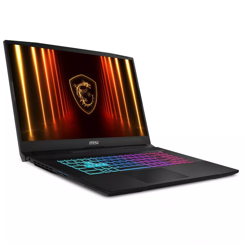 MSI Katana 17 HX B14WFK Intel® Core™ i7 i7-14650HX Sülearvuti 43,9 cm (17,3 tolli) Full HD 16 GB DDR5-SDRAM 1 TB SSD NVIDIA GeForce RTX 5060 Wi-Fi 6E (802.11ax) Windows 11 Home Must
