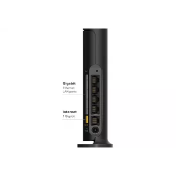 NETGEAR 4-Stream AX1800 traadita ruuter Gigabit Ethernet kaheribaline (2,4 GHz / 5 GHz) must