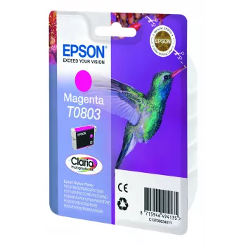 Epson Hummingbird üksikpakend magenta T0803 Claria fototint