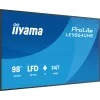 iiyama LE9864UHS-B1AG Signage Display Digitaalne siltide kuva 2.49 m (98 tolli) Wi-Fi 500 cd/m² 4K Ultra HD Must Sisseehitatud protsessor Android 24/7