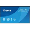 iiyama LE9864UHS-B1AG Signage Display Digitaalne siltide kuva 2.49 m (98 tolli) Wi-Fi 500 cd/m² 4K Ultra HD Must Sisseehitatud protsessor Android 24/7