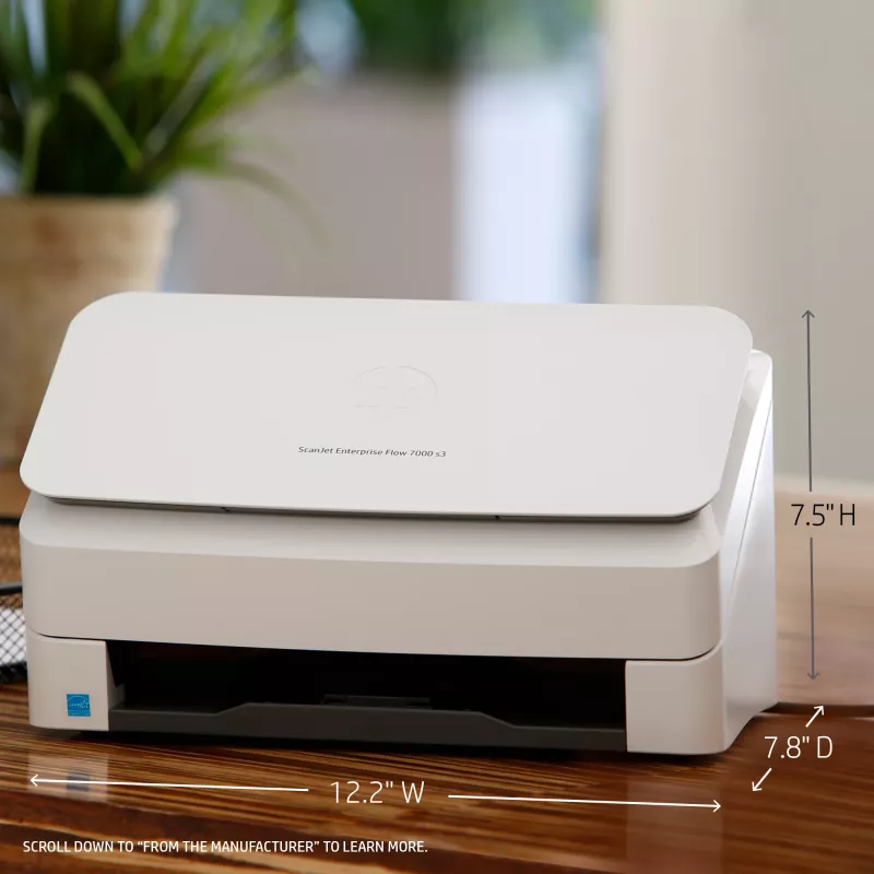 HP Scanjet Enterprise Flow 7000 s3 Lehtedega skanner 600 x 600 DPI A4 Valge
