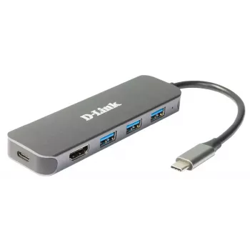 D-Link 5-in-1 USB-C Hub with HDMI/Power Delivery