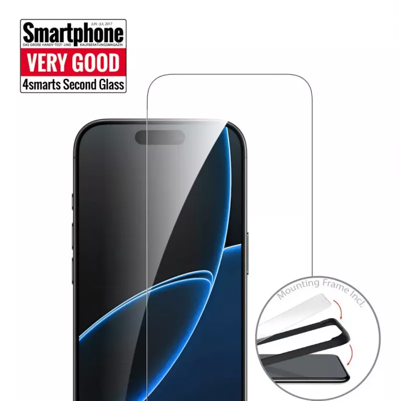 4smarts Second Glass Clear ekraanikaitse Apple iPhone 17 Air karastatud klaas