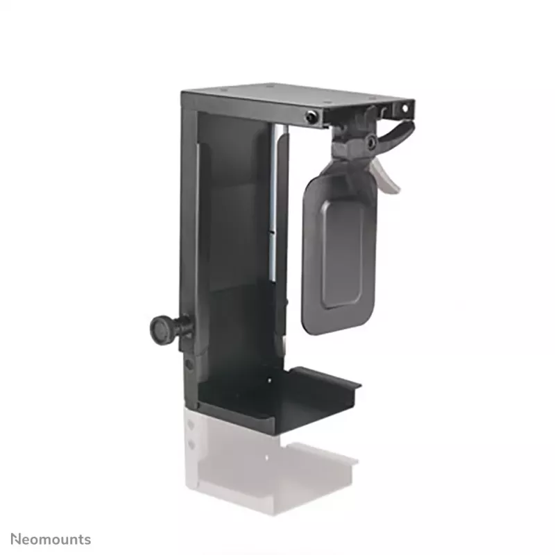 Neomounts CPU-D075BLACK CPU hoidik - max 10 kg - universaalne, lauale kinnitatav CPU hoidik, 10 kg, must, teras, Taiwan, 100 mm