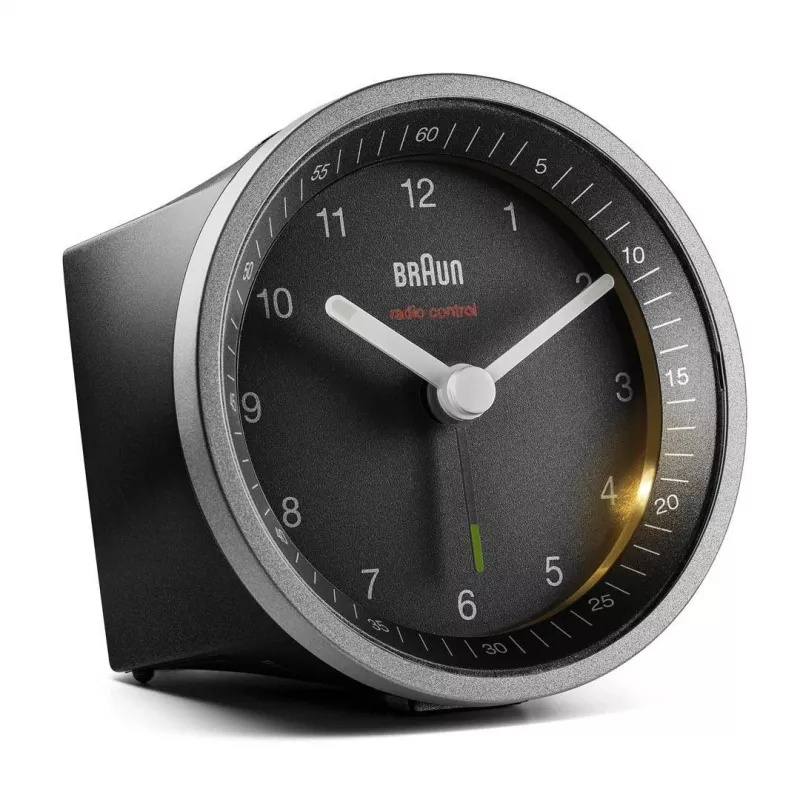 Braun BC07SB-DCF kvartsäratuskell Must, Hõbedane