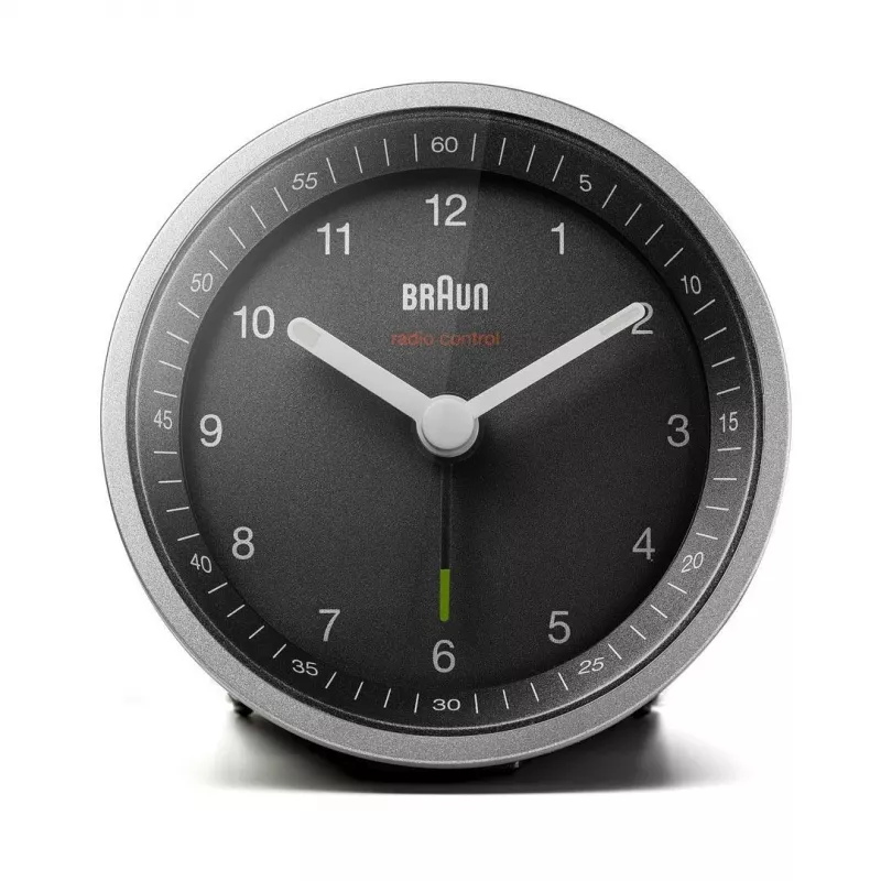 Braun BC07SB-DCF kvartsäratuskell Must, Hõbedane