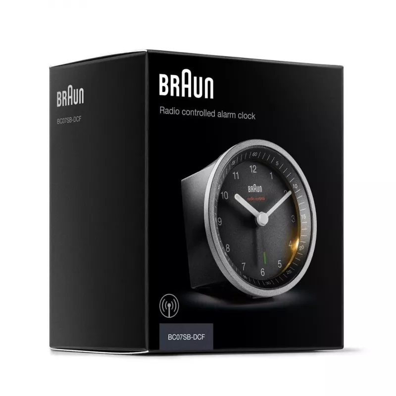 Braun BC07SB-DCF kvartsäratuskell Must, Hõbedane
