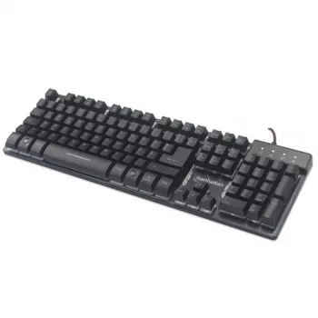 USB-klaviatuur Manhattan Gaming Metal Base Edition