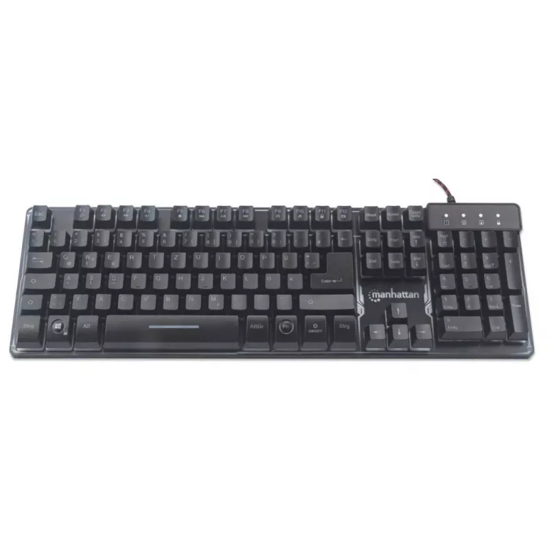 USB-klaviatuur Manhattan Gaming Metal Base Edition