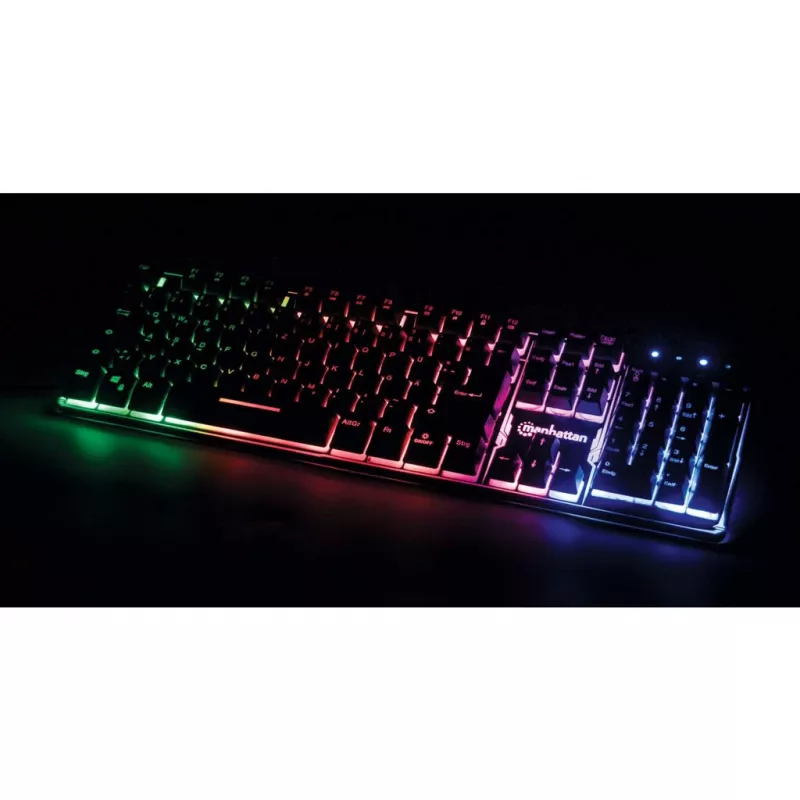 USB-klaviatuur Manhattan Gaming Metal Base Edition