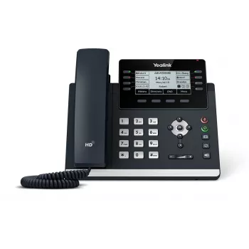 Yealink SIP-T43U IP-telefon, hall, 12 liini, LCD, Wi-Fi