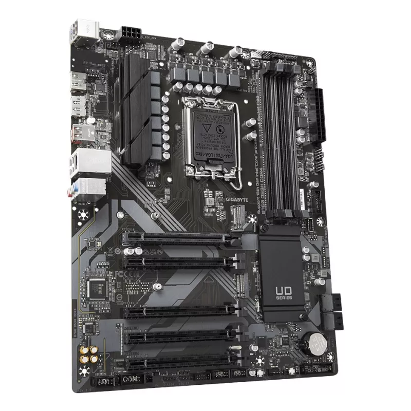 GIGABYTE B760 DS3H DDR4 emaplaat – toetab Intel Core 14. põlvkonna protsessoreid, 18+2+1 faasi digitaalne VRM, kuni 5333 MHz DDR4 (OC), 2xPCIe 4.0 M.2, GbE LAN, USB 3.2 Gen 2