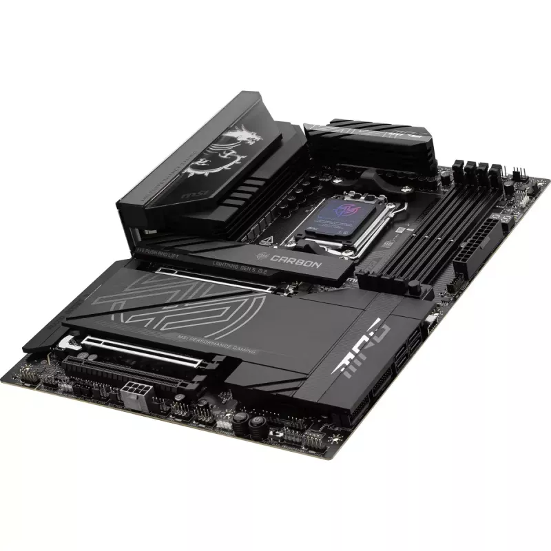 Emaplaat MSI MPG X870E CARBON WIFI — AMD X870E, pesa AM5, ATX, DDR5 kuni 256 GB, Wi‑Fi 7