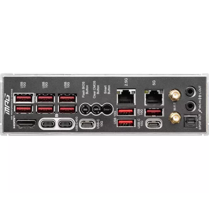 Emaplaat MSI MPG X870E CARBON WIFI — AMD X870E, pesa AM5, ATX, DDR5 kuni 256 GB, Wi‑Fi 7