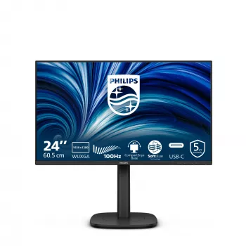 Philips 3000 seeria 24B2N3200D/00 arvutimonitor 61,2 cm (24,1 tolli) 1920 x 1200 pikslit WUXGA LCD must