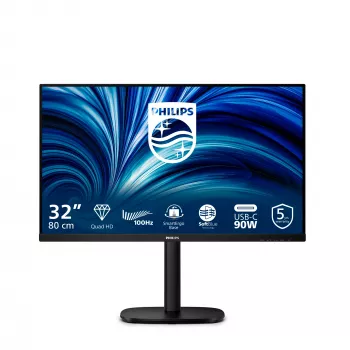 Philips 32B2U3601/00 arvutimonitor 80 cm (31,5 tolli) 2560 x 1440 pikslit Quad HD LCD must