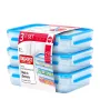 EMSA 515645 toidu säilitusnõu Ristkülikukujuline karp 1,2 L Läbipaistev 3 tk