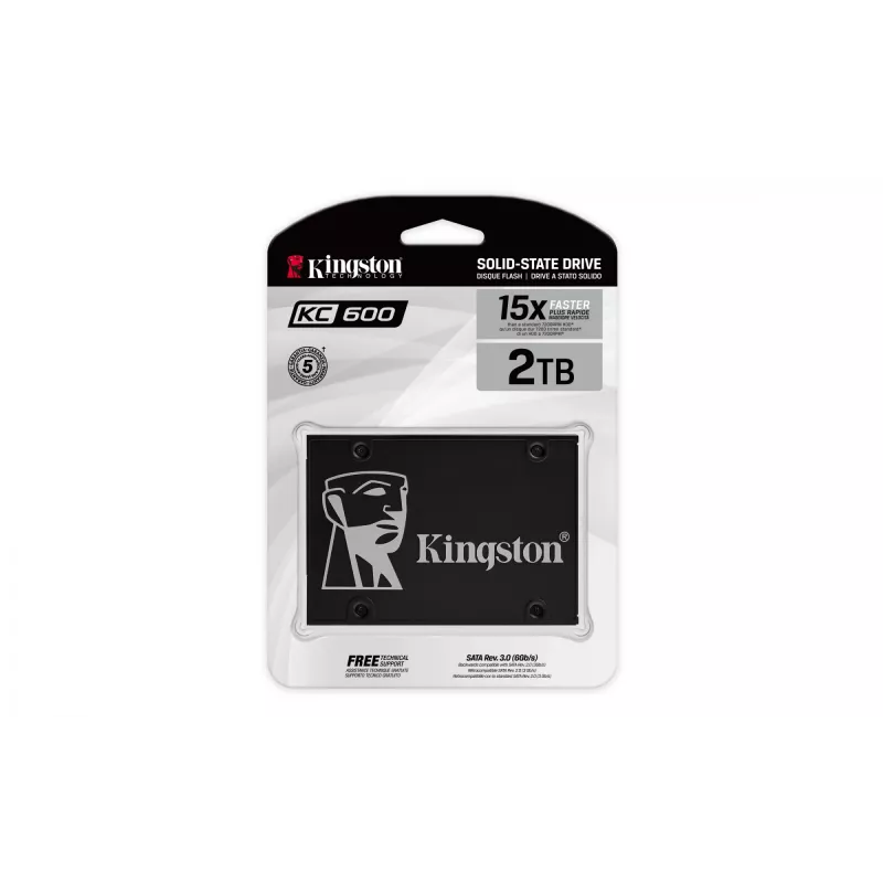 SSD-ketas Kingston Technology 2048G 2,5 tolli SATA3 KC600