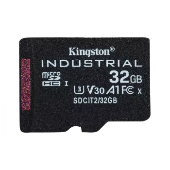 Kingston Technology 32GB microSDHC Industrial C10 A1 pSLC Card üksikpakend w/o Adapter