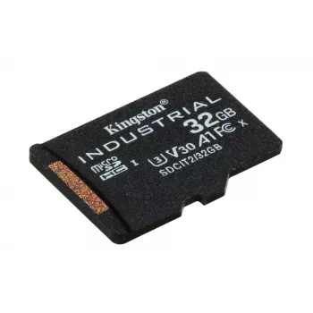 Kingston Technology 32GB microSDHC Industrial C10 A1 pSLC Card üksikpakend w/o Adapter