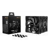 Arvutikorpuse ventilaator be quiet! Pure Wings 3 120 mm PWM 1600 RPM 84,8 m³/h 1,45 mmH2O vintpüssi laager must 3-pakk