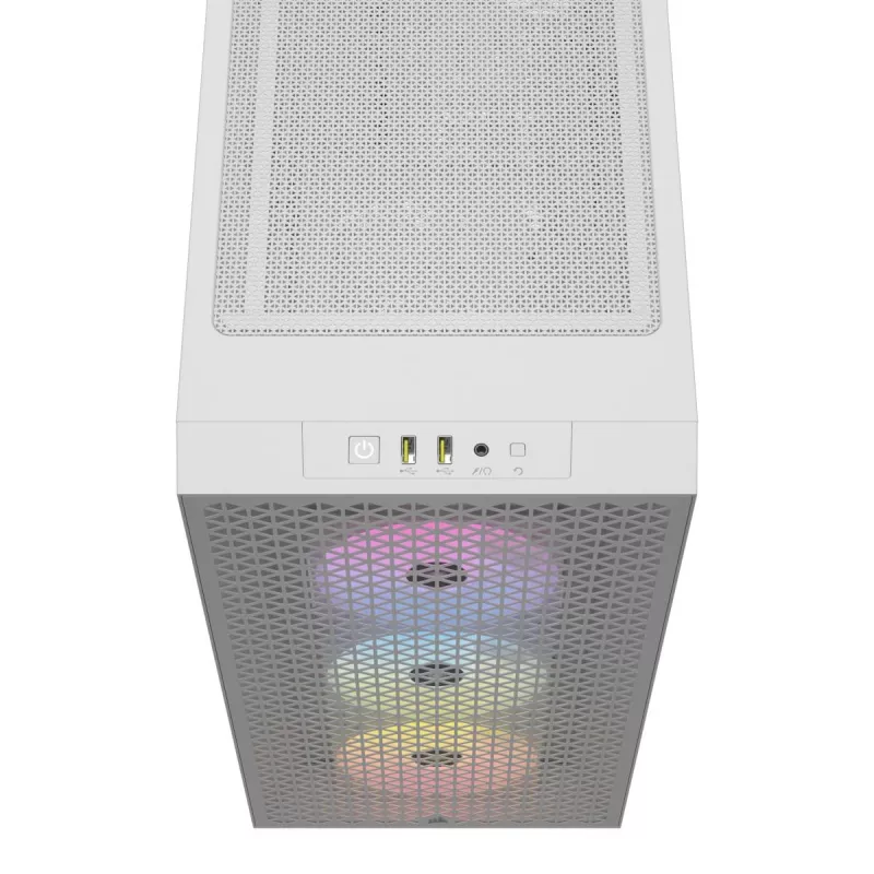 CORSAIR keskmise suurusega arvutikorpus - 3000d RGB Airflow - Valge