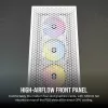 CORSAIR keskmise suurusega arvutikorpus - 3000d RGB Airflow - Valge