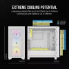 CORSAIR keskmise suurusega arvutikorpus - 3000d RGB Airflow - Valge