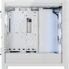 CORSAIR Mid-tower nutikas korpus - Icue 5000x - RGB Ql Edition karastatud klaas - valge