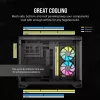 CORSAIR arvutikorpus - Icue Link 2500x RGB Micro ATX kahekambriline must