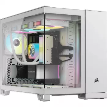 CORSAIR Pc Case - Icue Link 2500x RGB Micro ATX Dual Chamber Valge