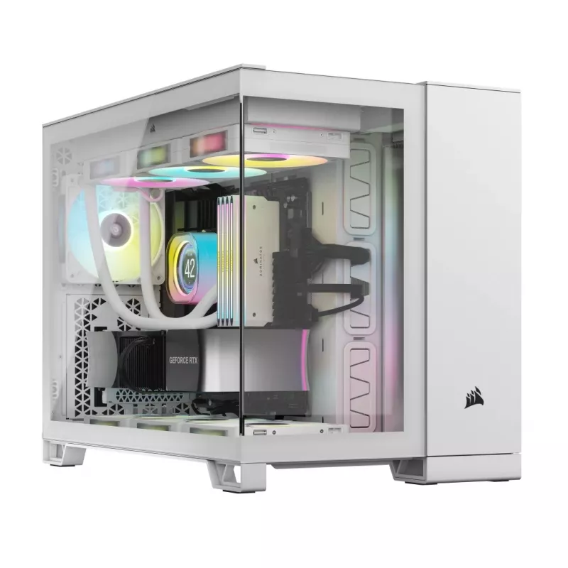 CORSAIR Pc Case - Icue Link 2500x RGB Micro ATX Dual Chamber Valge